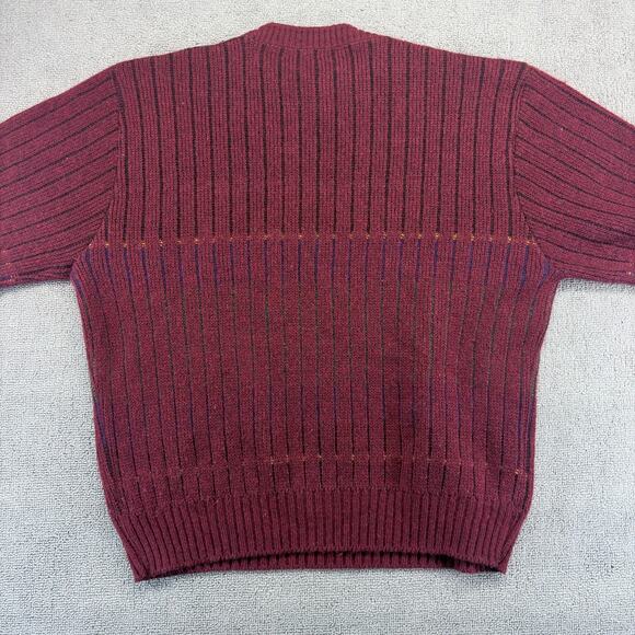 Vintage Jantzen Sweater Mens Large Red Geometric Kevin Mccallister Home Alone - Picture 2 of 6